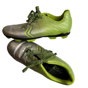 DSG Cleats Boy's 2.5 Silver Green Athletic Lace Up Dick's Sporting Goods